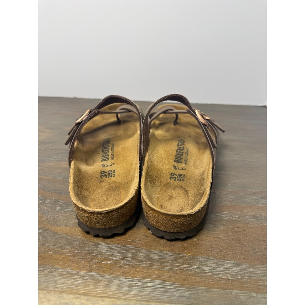 Birkenstock Mayari Mocha Brown Toe Loop Sandals EU 39 Women's 8-8.5 - Picture 8 of 10